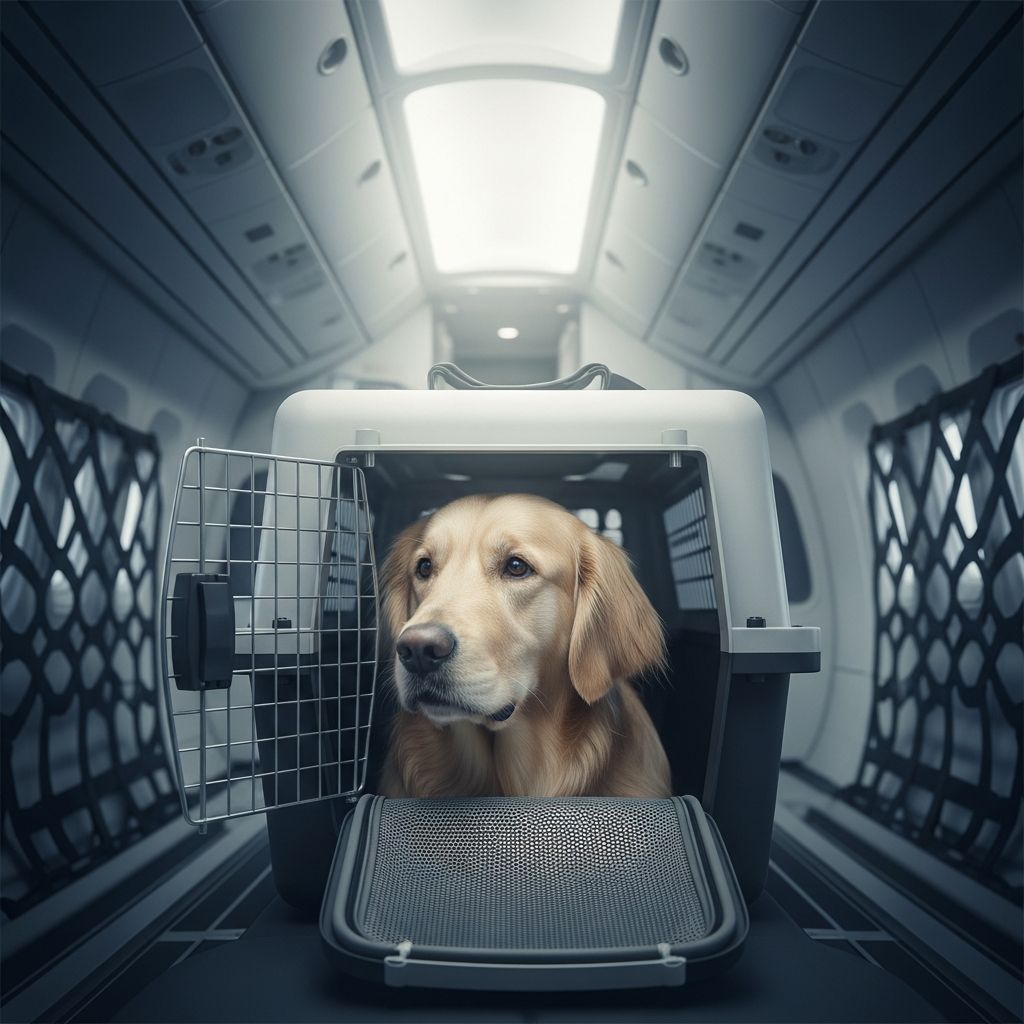 Essential guidelines to ensure your dog or cat travels securely in airplane cargo holds with minimal stress and maximum safety.