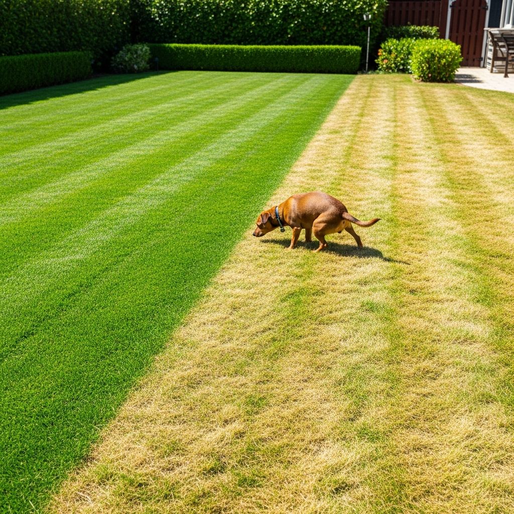 Stop Dog Urine from Killing Your Grass Practical strategies to safeguard your lawn from dog urine damage while keeping your pet healthy and happy.